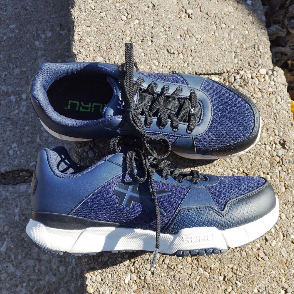 KURU Quantum Shoes Size 8.5 Wide Blue Orthopedic Walking Low Sneakers VGC